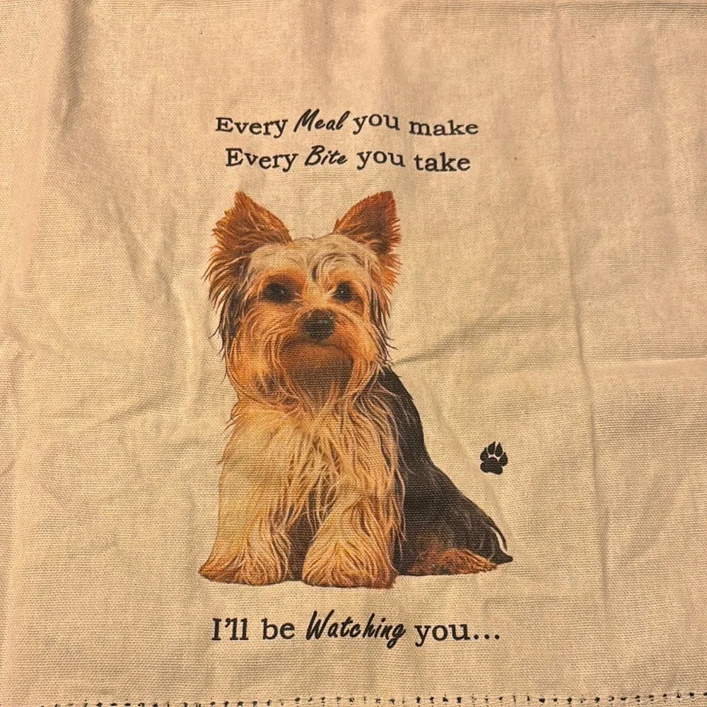 Yorkie Tea Towel - Picture 3 of 4